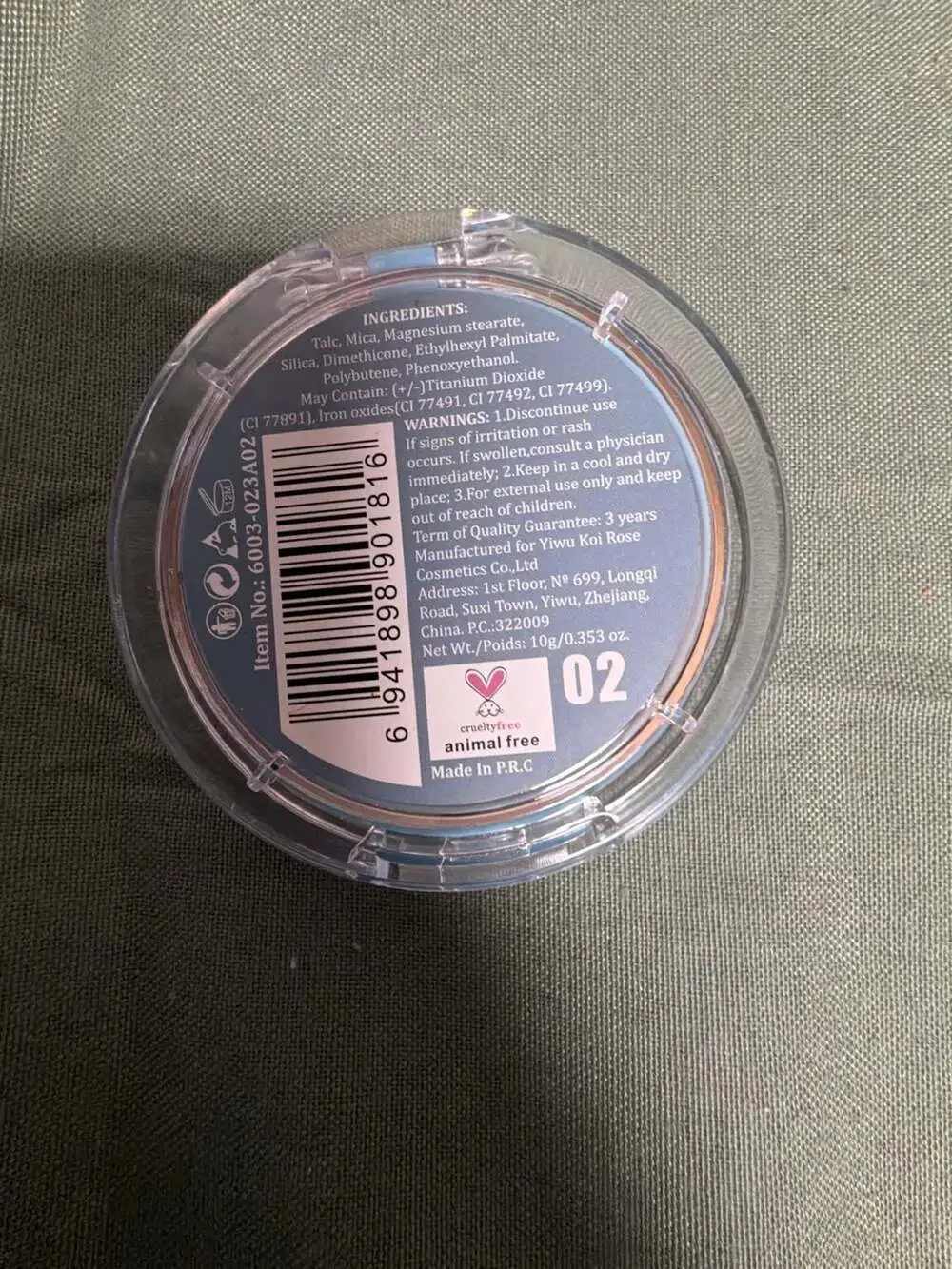 Miss Rose Professional Make-Up Compact Powder Shade 02